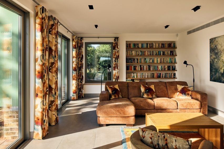 Living room of British home