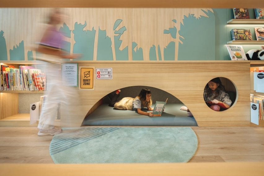 Caves of Children's library by Studio Vapore