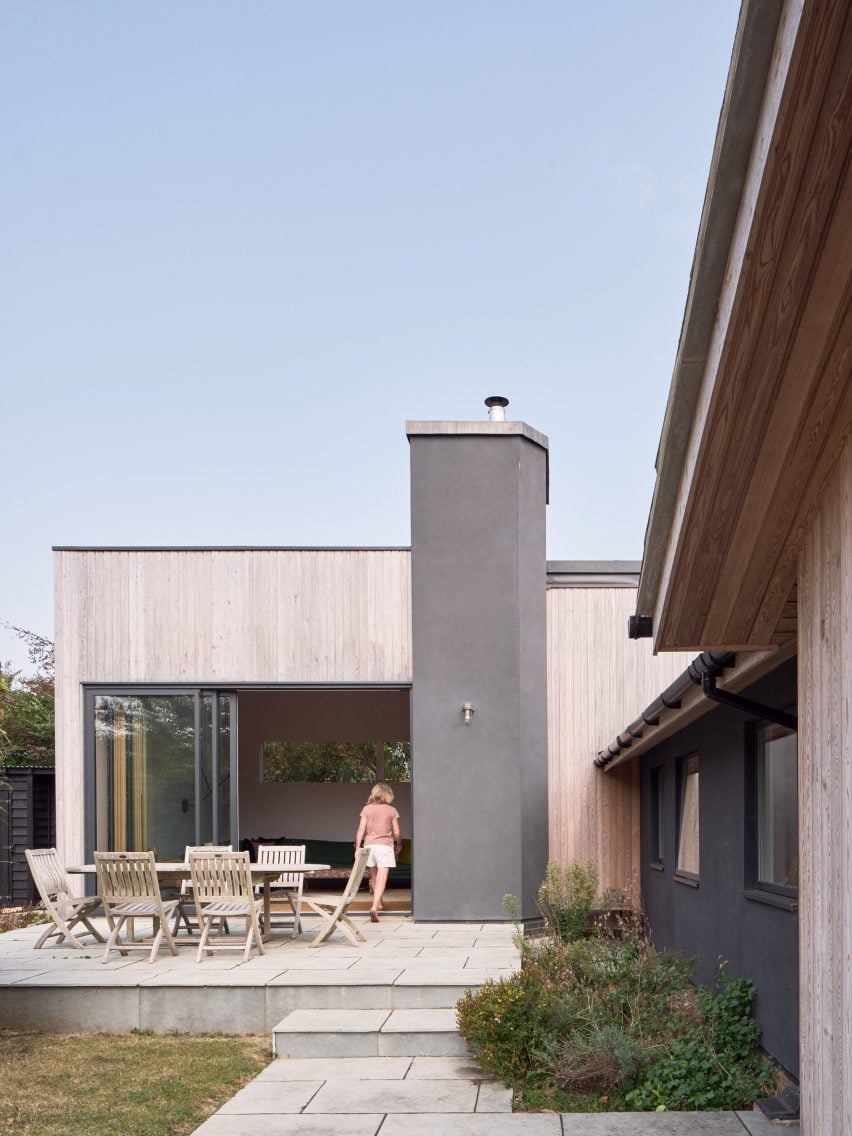 Exterior of Stone’s Throw extension by Mole Architects