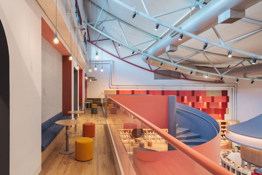 Staircase of Children's library by Studio Vapore